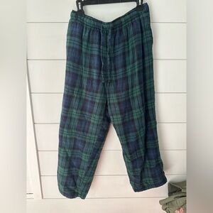 Lands End Fuzzy Lined Pajama Pants